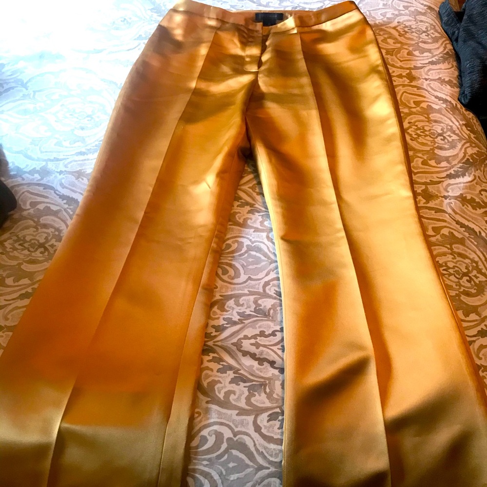 Gorgeous gold satin pants